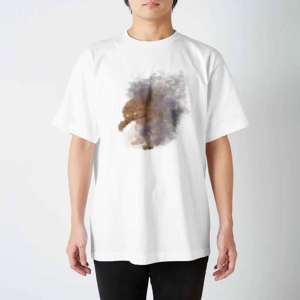 JINJIN_DRAMATIC_COMPANYの火事場の大怪獣 ぴょんぴょん猫 スタンダードTシャツ