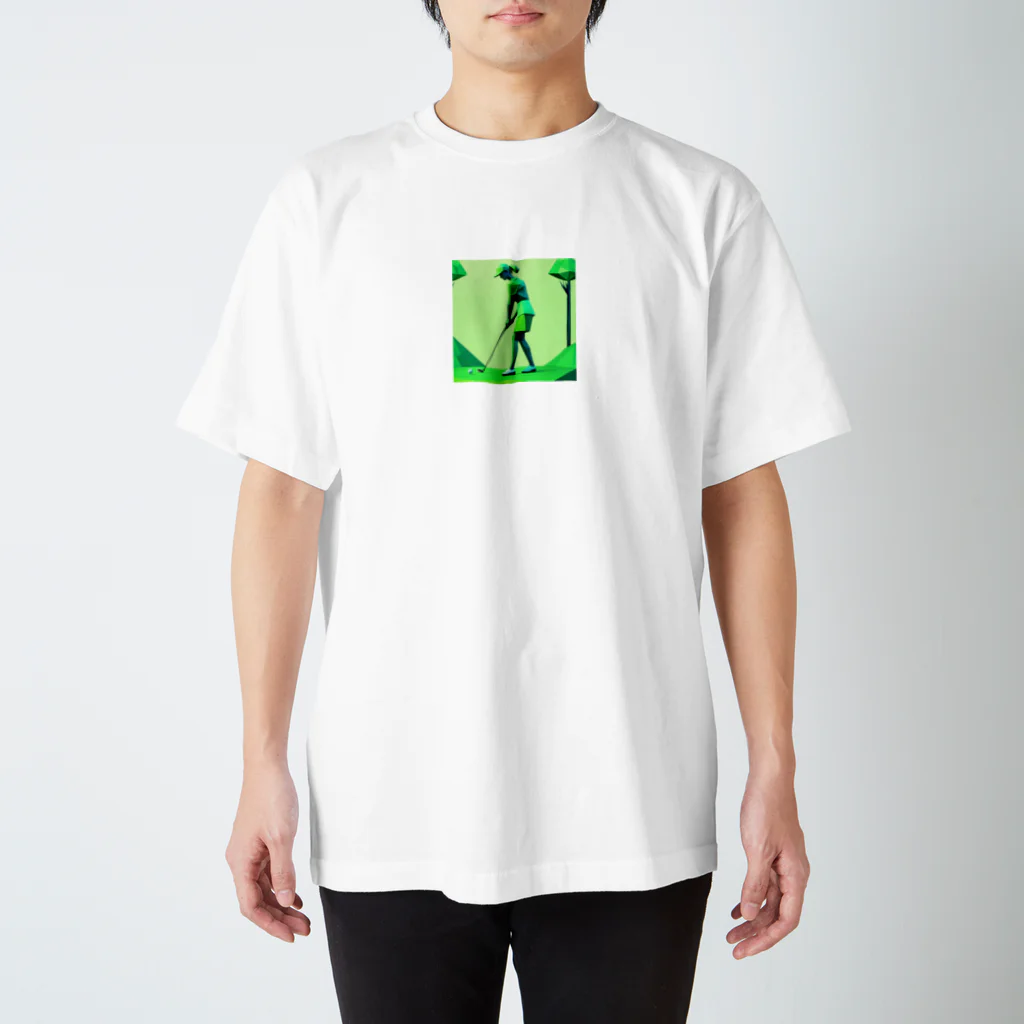 田舎老人只爺のゴルフしている美人 Regular Fit T-Shirt