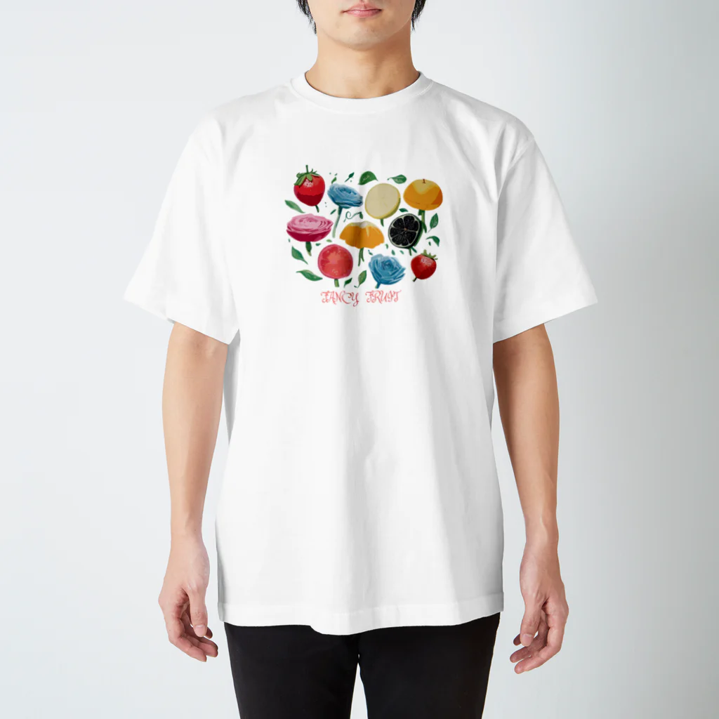 ファンシーTシャツ屋のファンシーフルーツフラワー Regular Fit T-Shirt