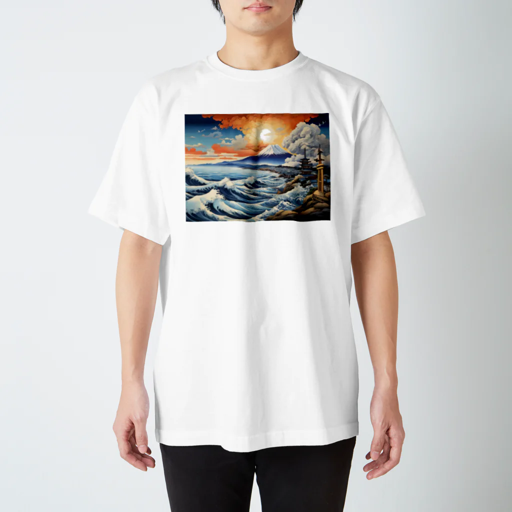 a_pesoの富士山 スタンダードTシャツ
