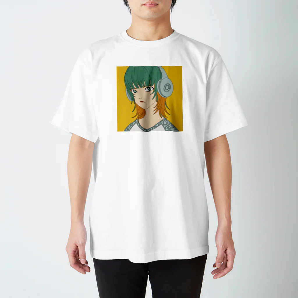 Yama Kawkazeのウルフカットの子 スタンダードTシャツ