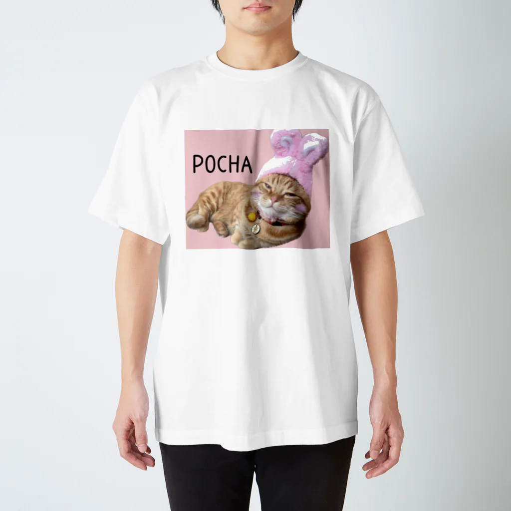 ねこもふ生活のねこもふ生活のぽちゃ Regular Fit T-Shirt