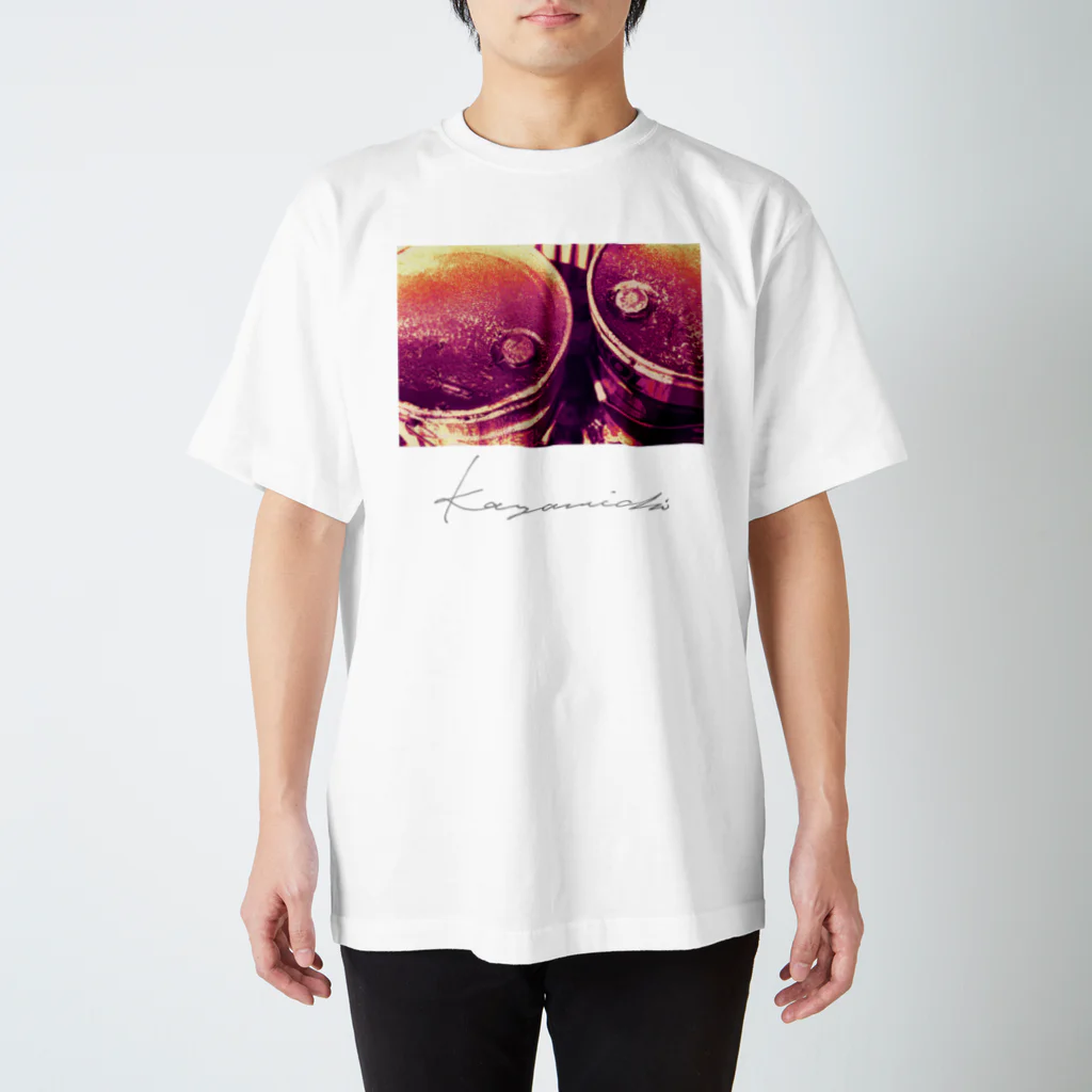 Kazumichi Otsubo's Souvenir departmentのDrops in the garage ∼ Yellow & Wine スタンダードTシャツ