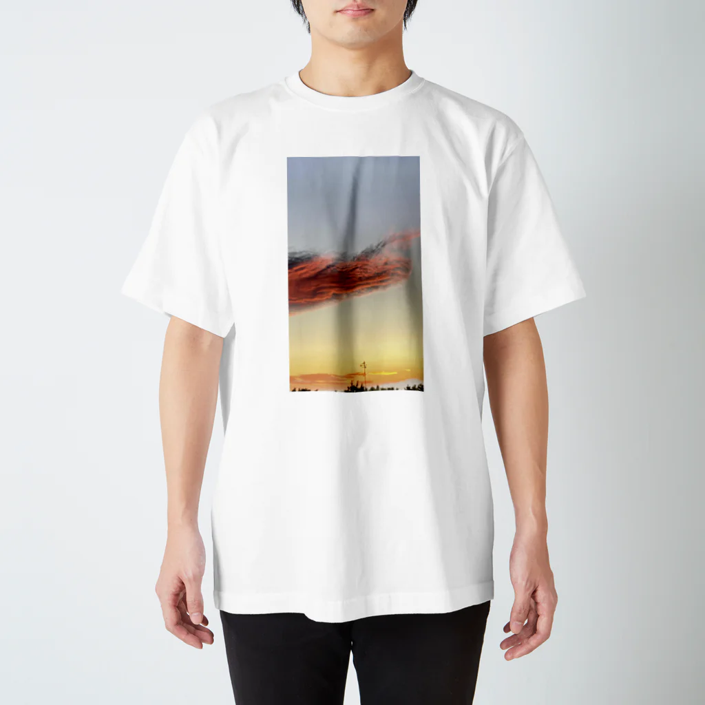 龍神888の赤い龍雲 Regular Fit T-Shirt