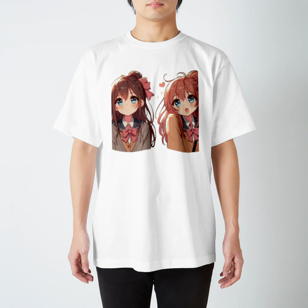 ＣＨＡＮＣＨＩ♪の制服少女アイドルユニットTwin スタンダードTシャツ