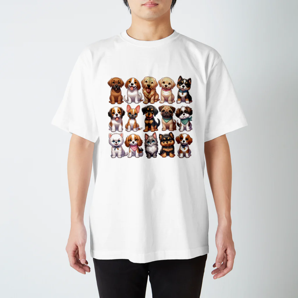 タマちゃんのいろんな可愛い犬 Regular Fit T-Shirt