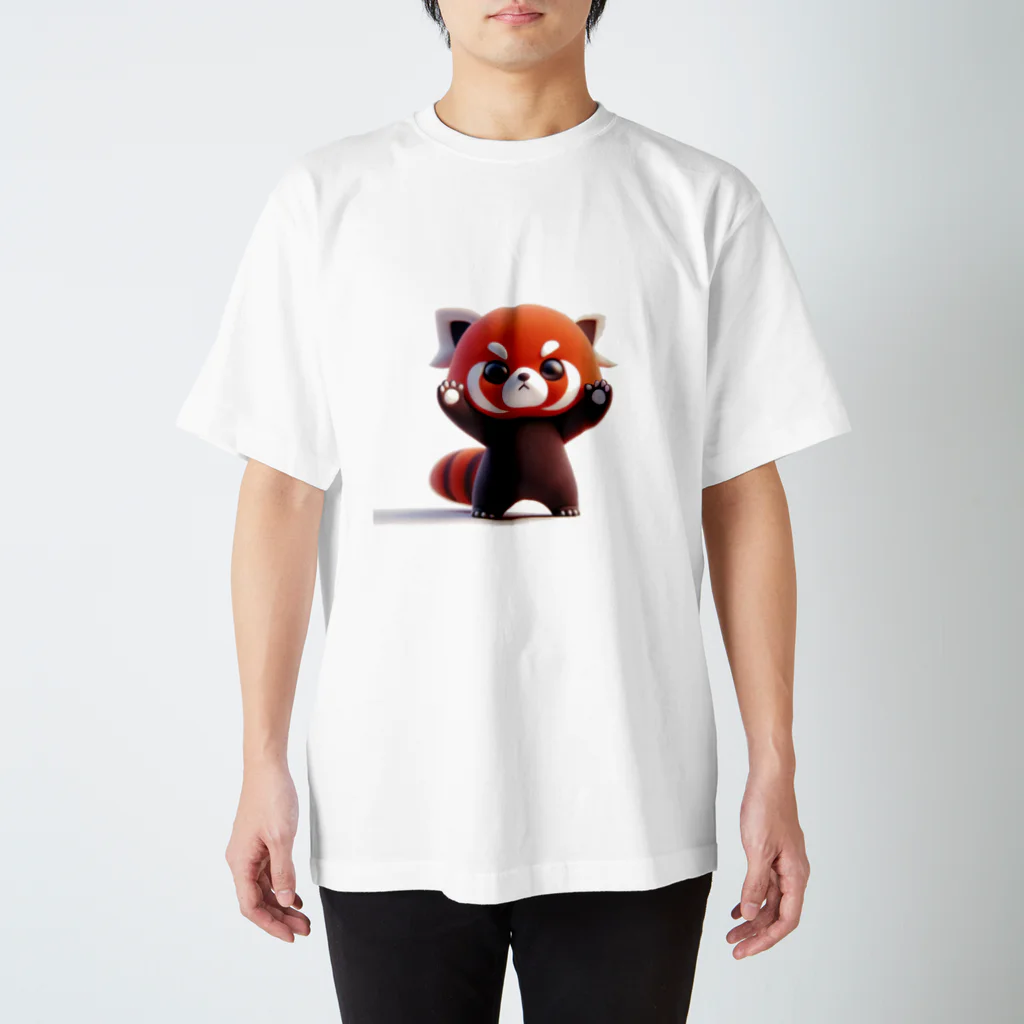 godo_dioの威嚇　レッサーパンダ Regular Fit T-Shirt