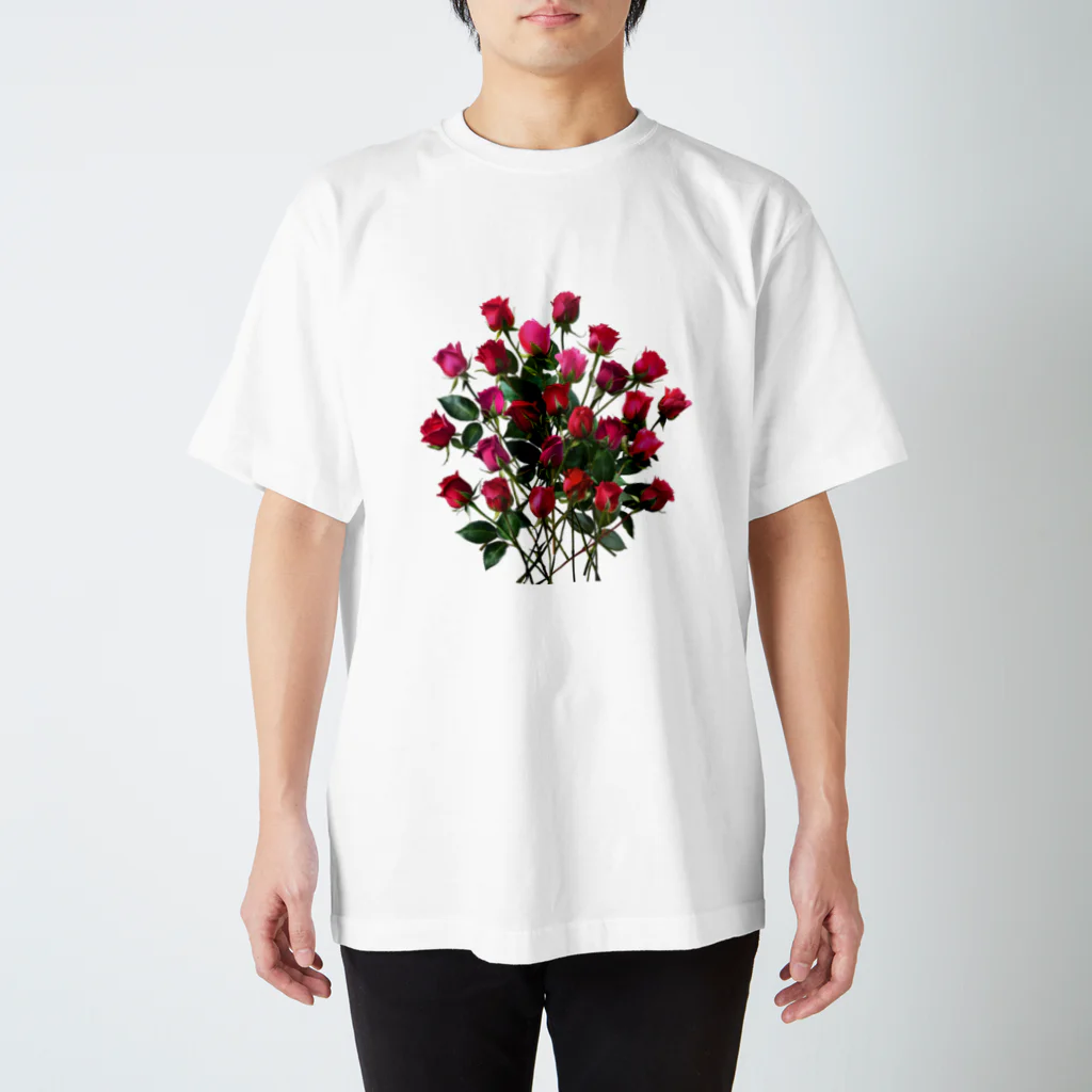 24_Redpink  visual calendarのRedpink 26 Roses スタンダードTシャツ