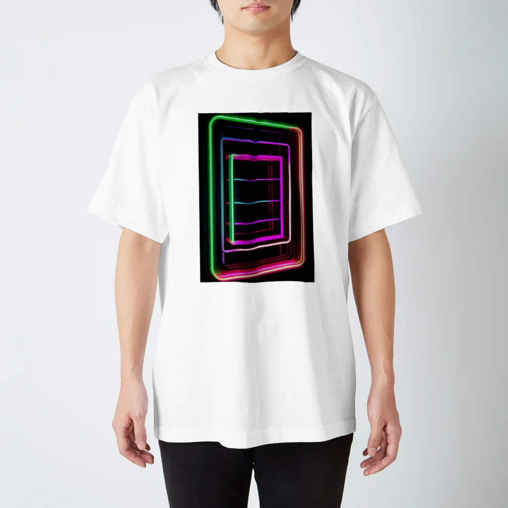 Association Against Mirroring SelfiesのAbstract_Neonsign Regular Fit T-Shirt