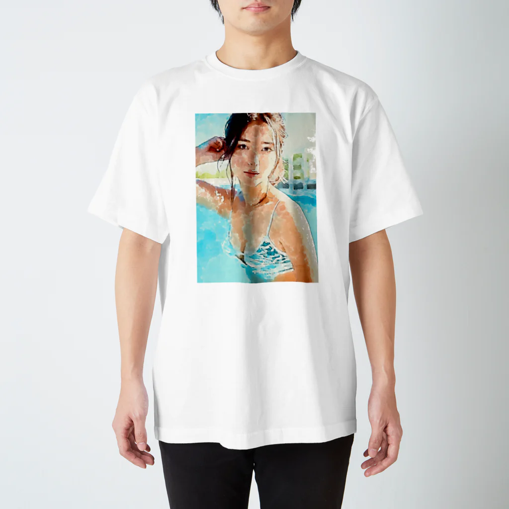 ドットちゃんの水彩ガール2 スタンダードTシャツ