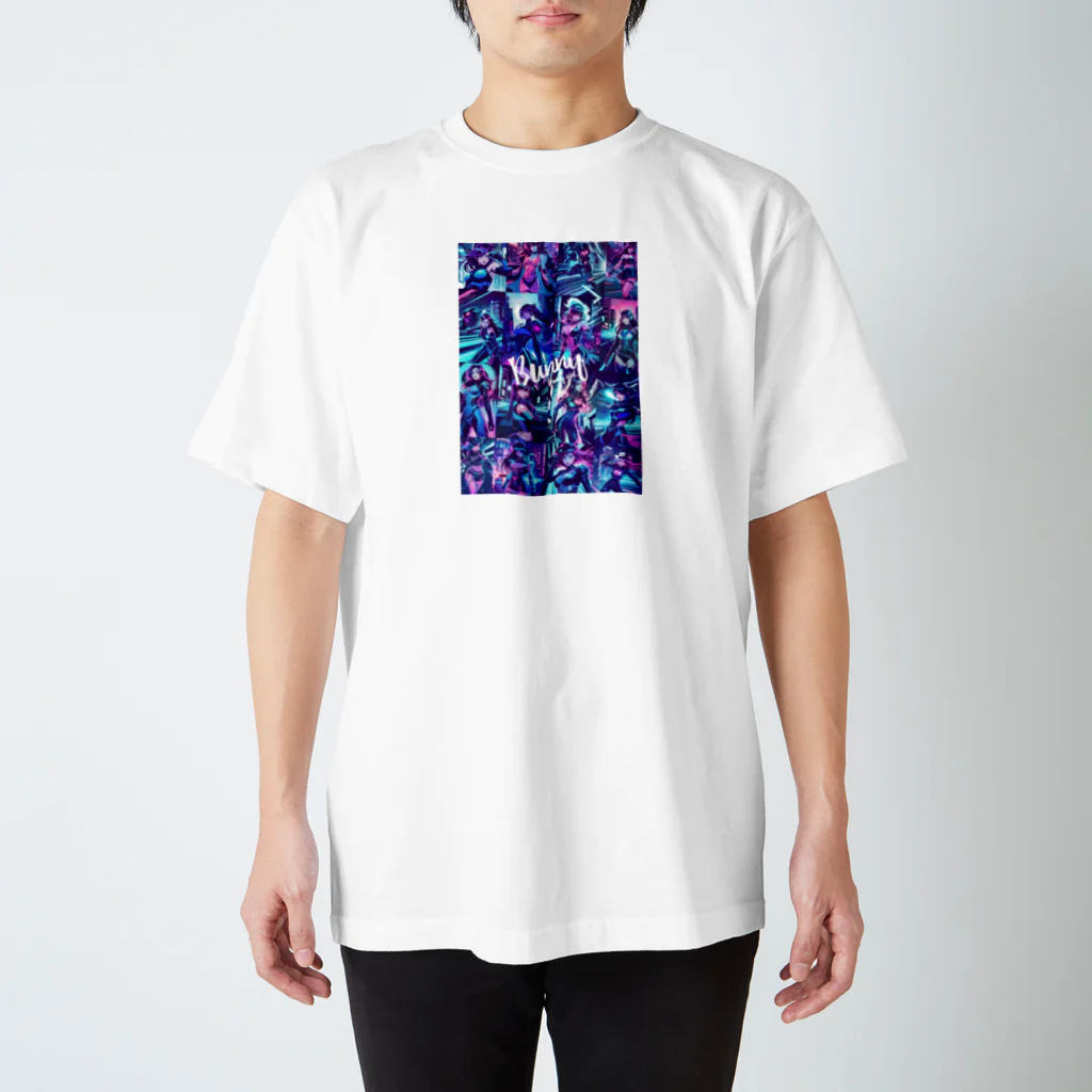 BUNNY-ONLINEのネオンアメコミアート21 スタンダードTシャツ