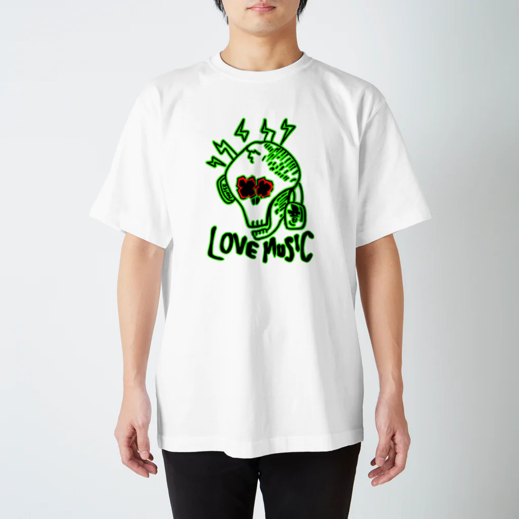 JINPIN (仁品)のLOVE MUSIC Regular Fit T-Shirt