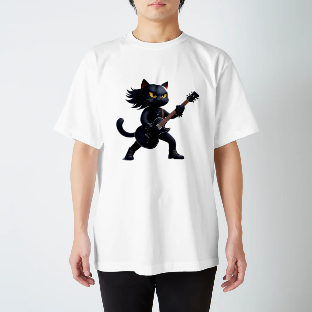 ロック堂のキャットスター スタンダードTシャツ