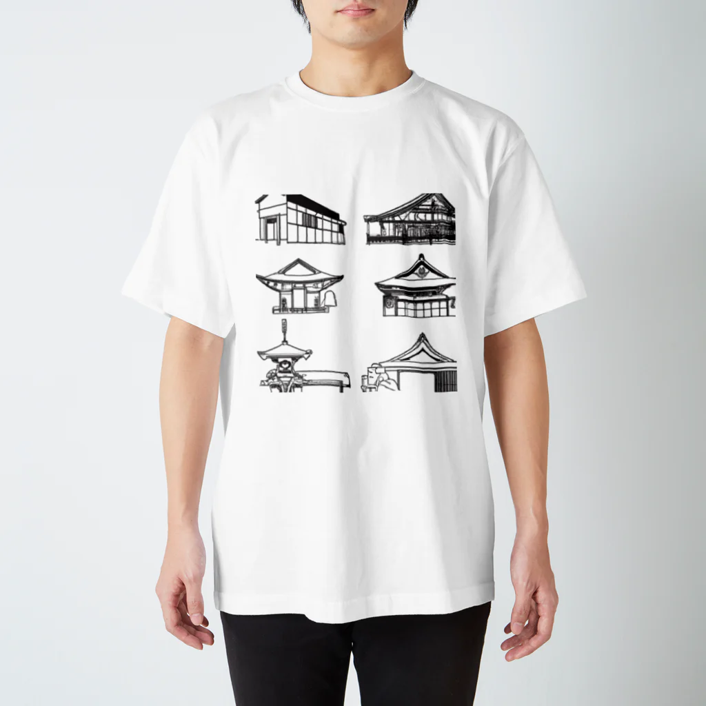 yason1031の和の建築 Regular Fit T-Shirt