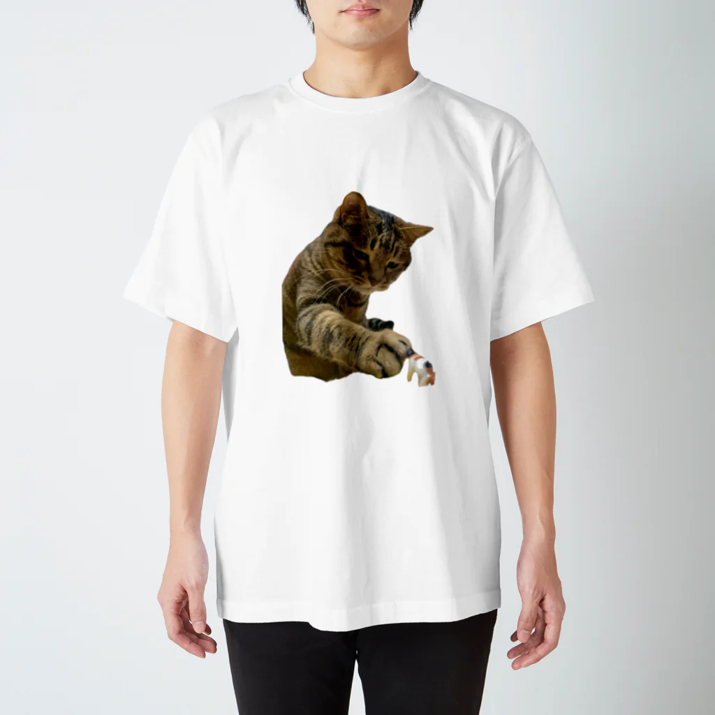 直太朗ショップのキジトラ猫の直太朗 スタンダードTシャツ