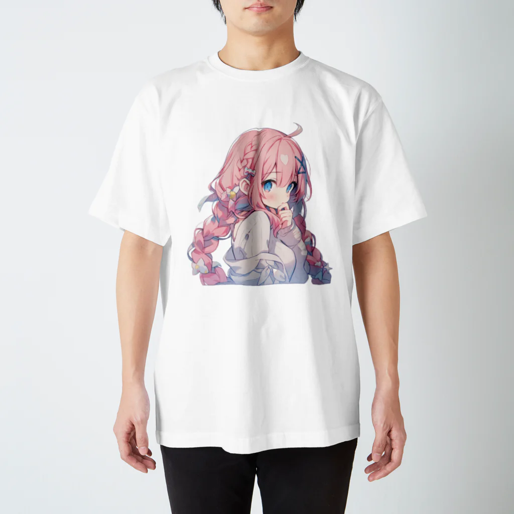 KAMIBUKROのかわいい女の子 スタンダードTシャツ