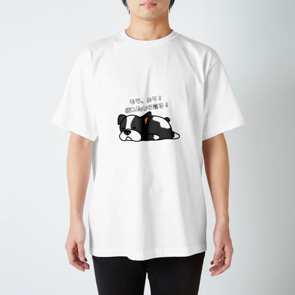 Mioキャンバスの夢工房　 のナマケ犬 スタンダードTシャツ