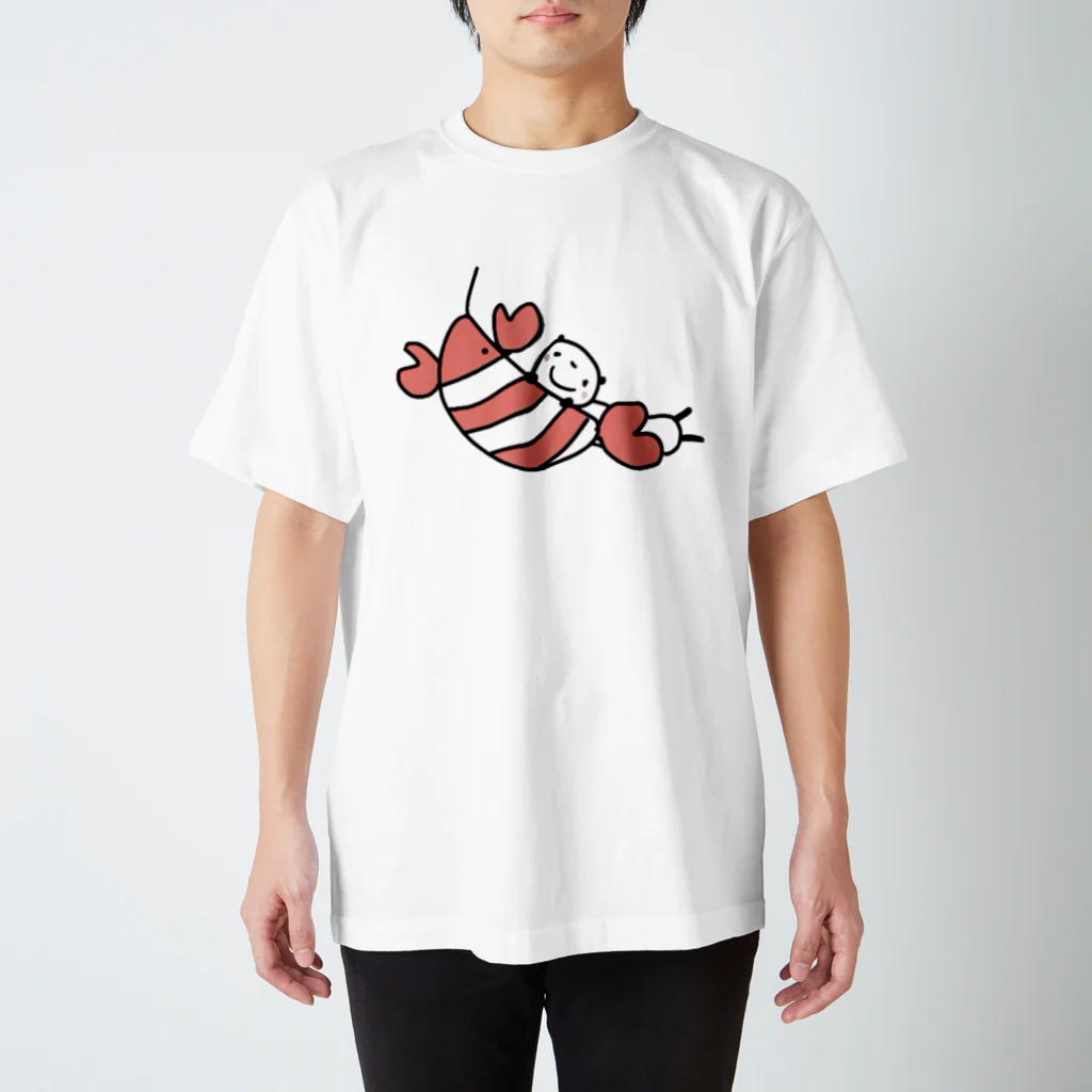 KYONSMILEのエビちゃんとぱんだ君 Regular Fit T-Shirt