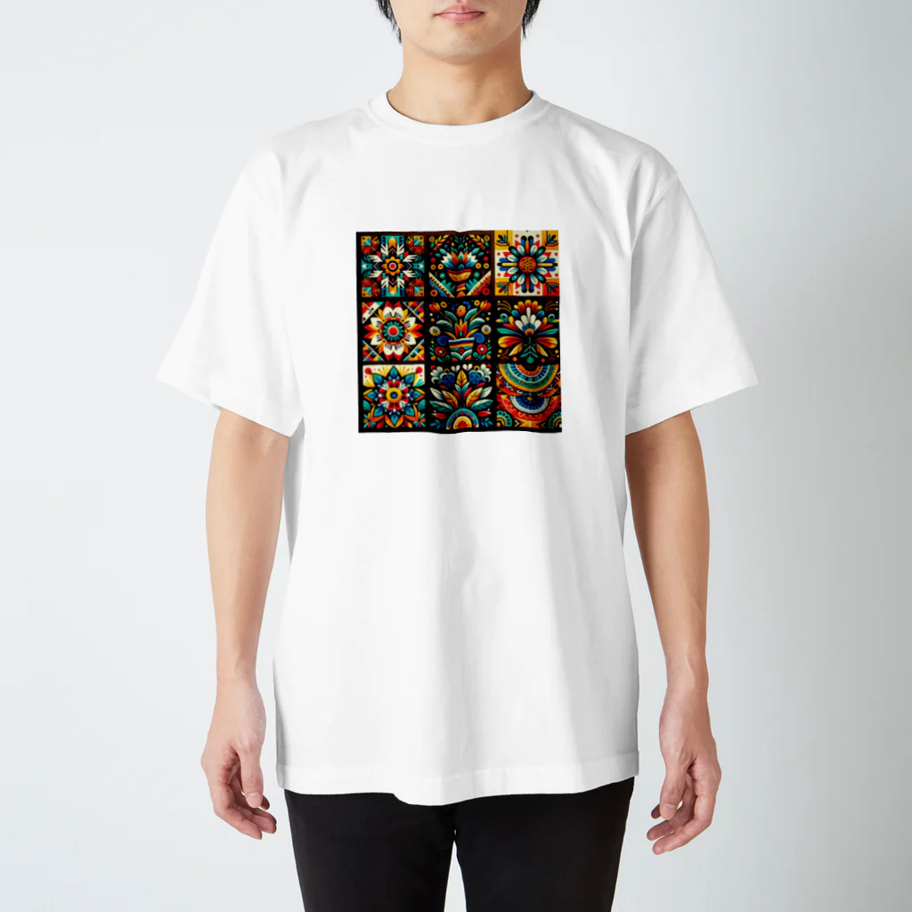 saqui.comのメキシコ柄 スタンダードTシャツ