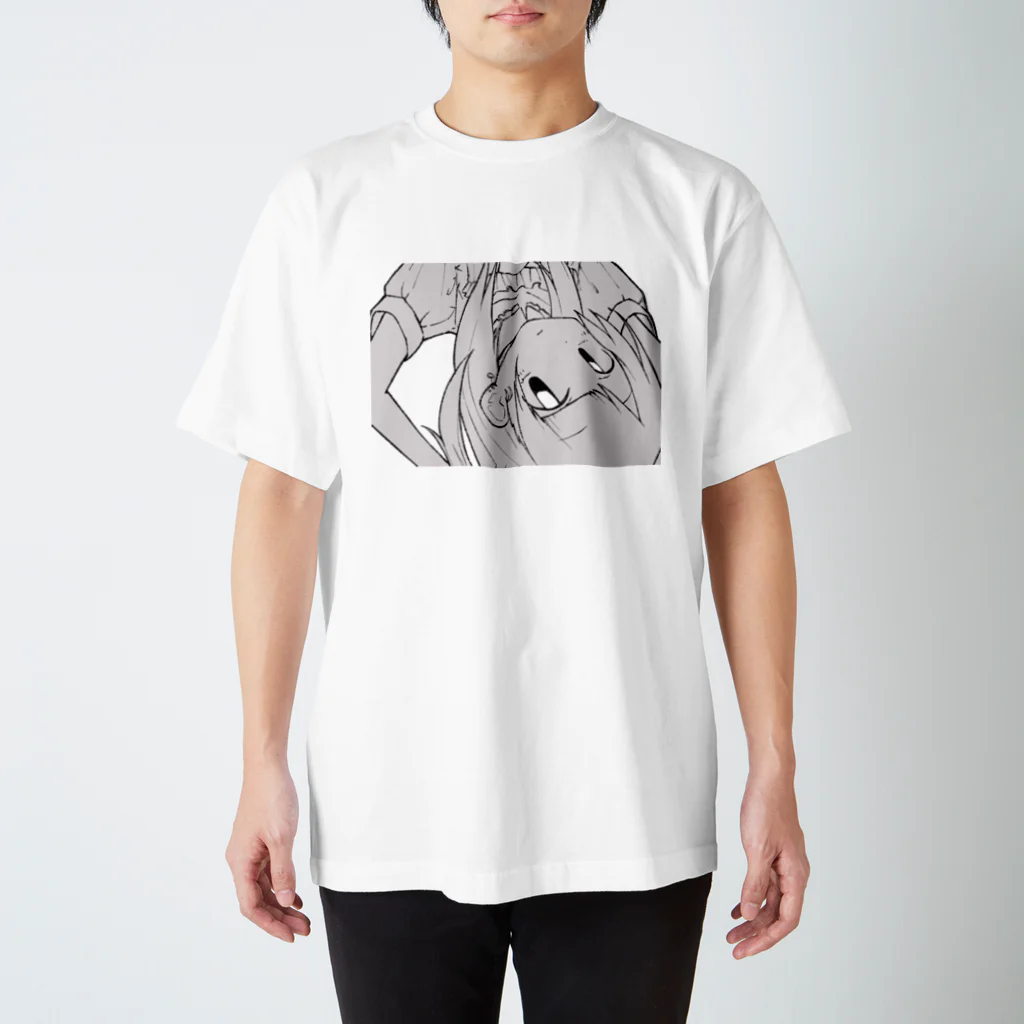 やきえび_ちゃんのさかさまメイド女の子 Regular Fit T-Shirt