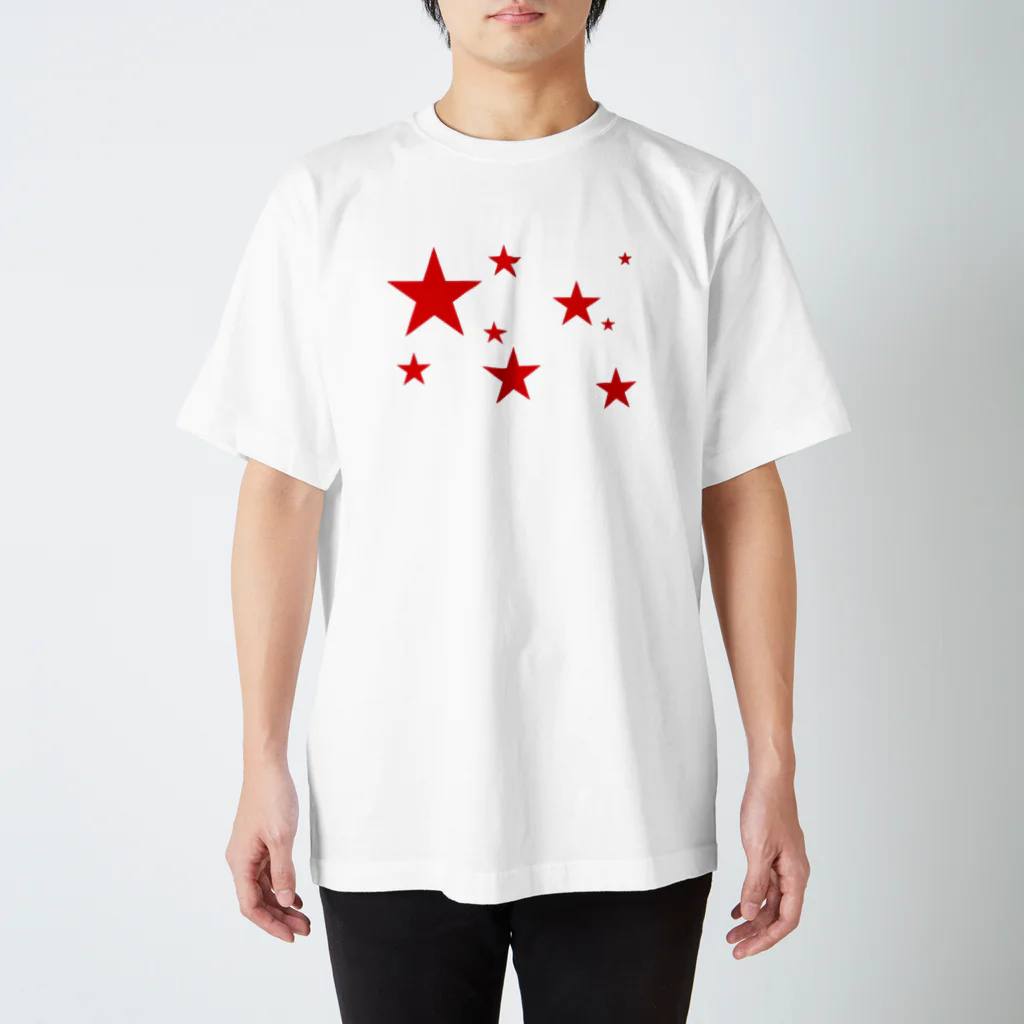 ファンシーTシャツ屋のレッドスター シンプルデザイン Regular Fit T-Shirt