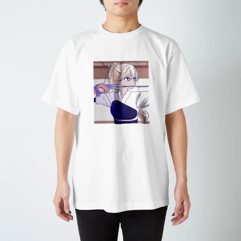 さくりゃ | オリジナルイラストグッズのアネゴ　弓道 Regular Fit T-Shirt