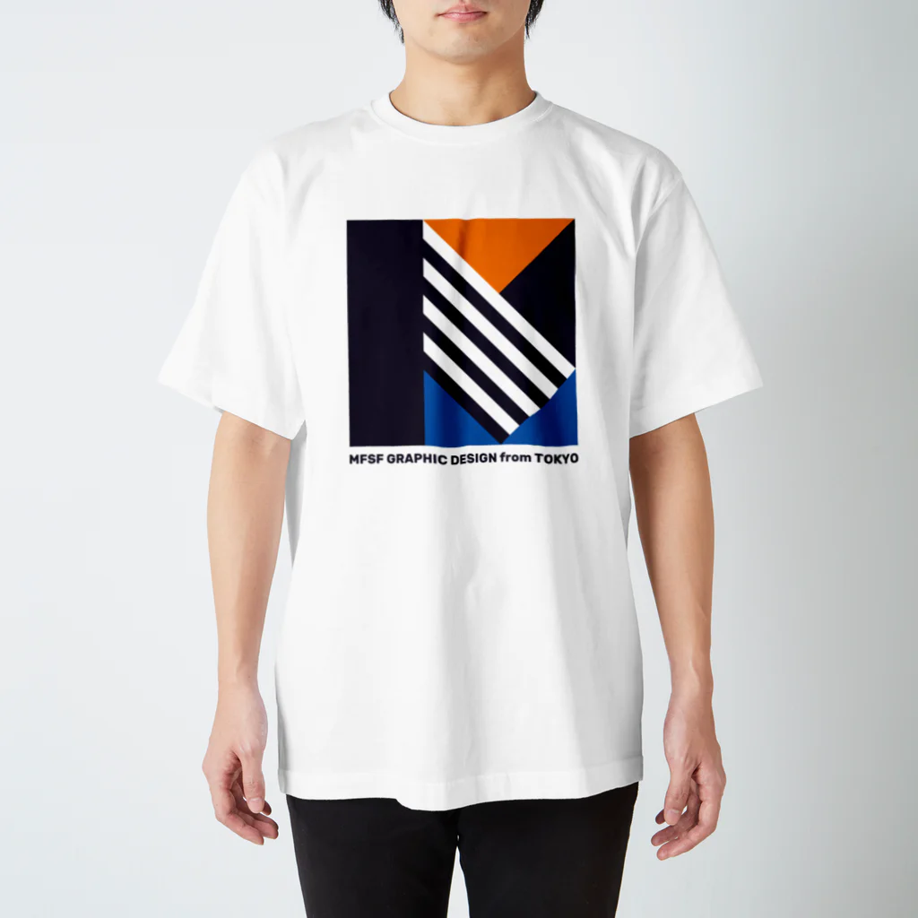 MFSFの"M" Orange and blue. スタンダードTシャツ