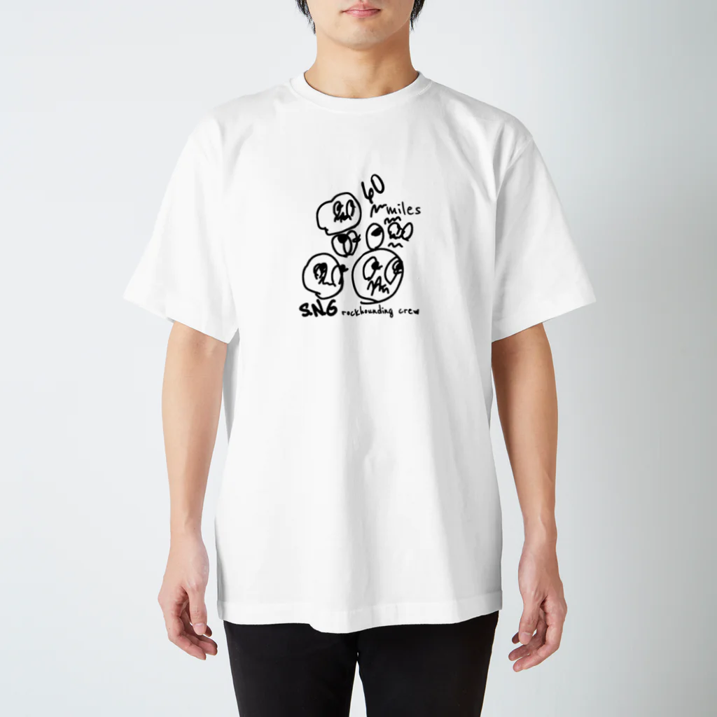 60 milesの60miles Tシャツ スタンダードTシャツ