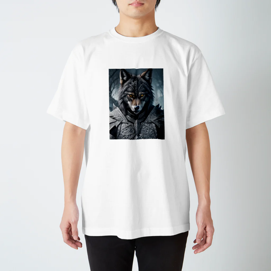 ZZRR12の月夜の守り手 - 狼の守護神 Regular Fit T-Shirt