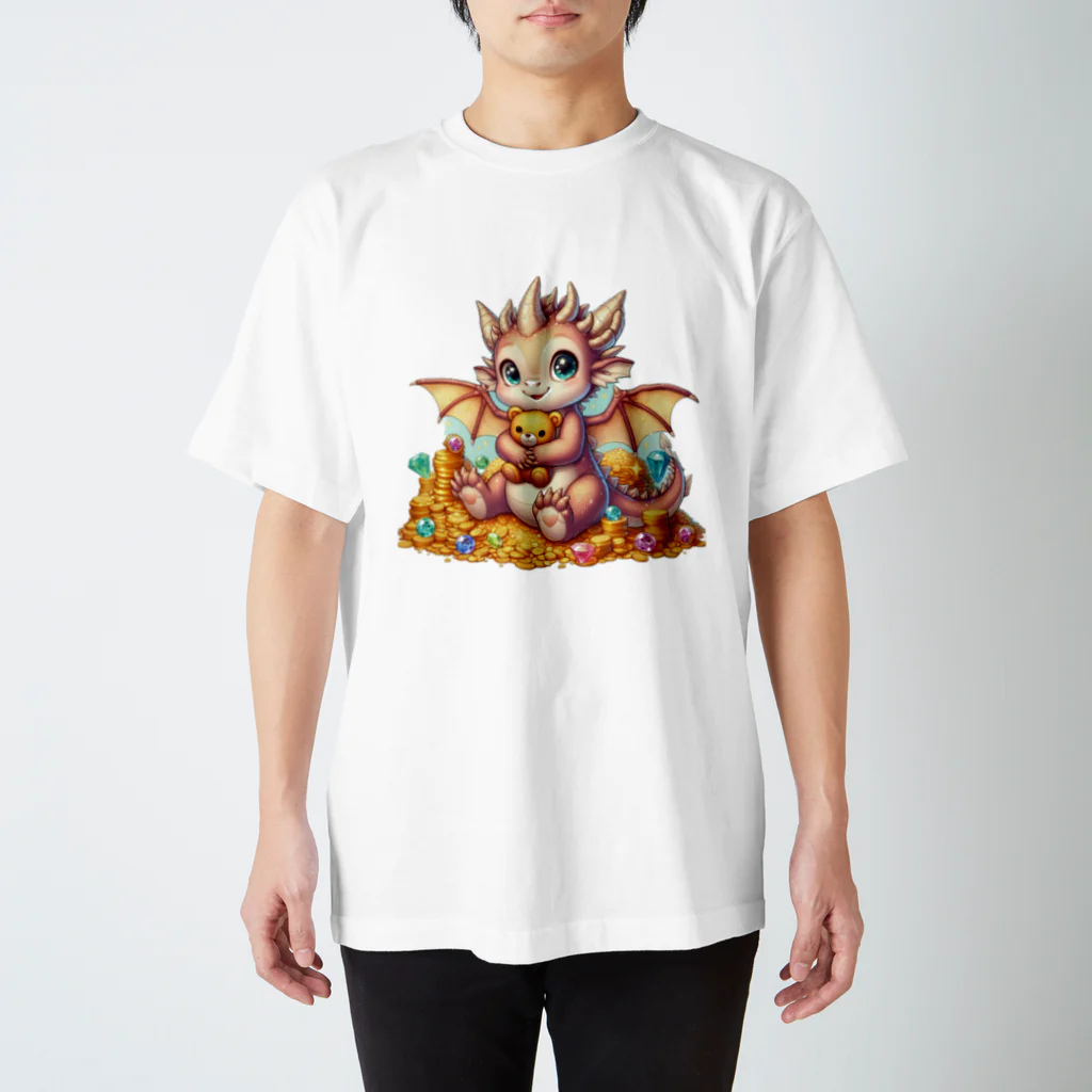 ピクセルパレットの可愛い龍4 Regular Fit T-Shirt