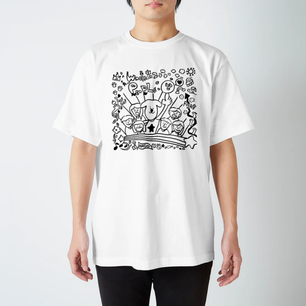 D@アプリ開発のわちゃわちゃグッズ_vol.1 白下地 Regular Fit T-Shirt