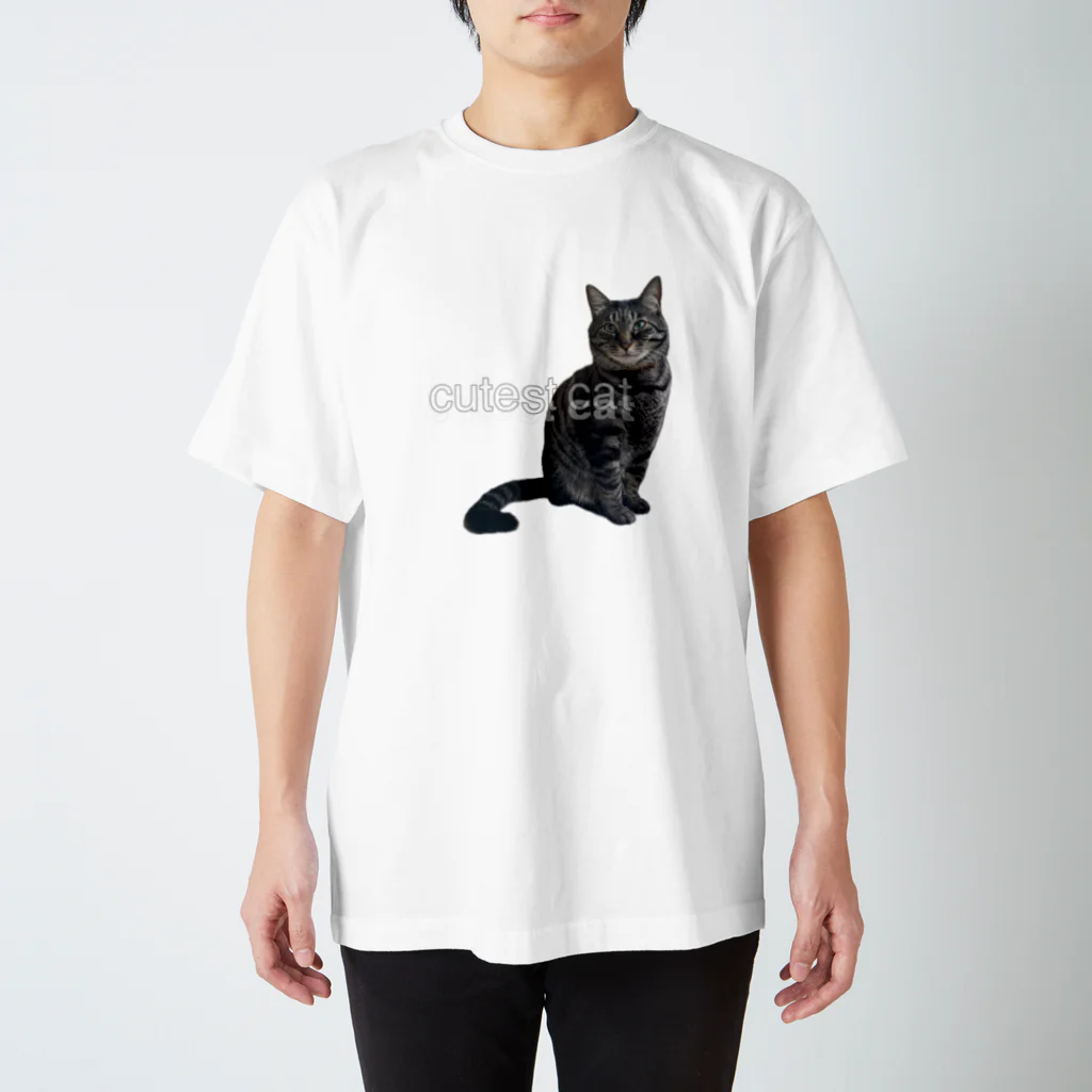 保護猫しじみのキリッ　保護猫しじみ Regular Fit T-Shirt