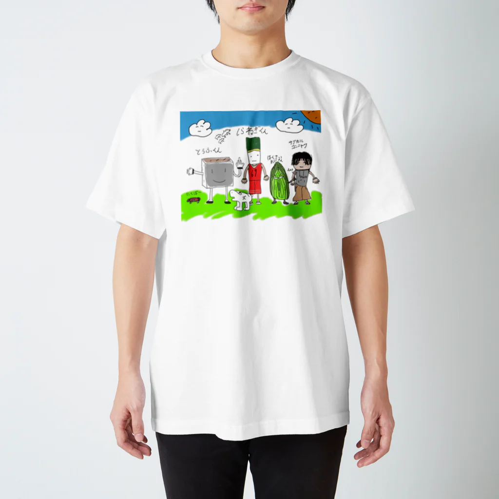 Subcul_offのすき焼きファミリーTシャツ スタンダードTシャツ