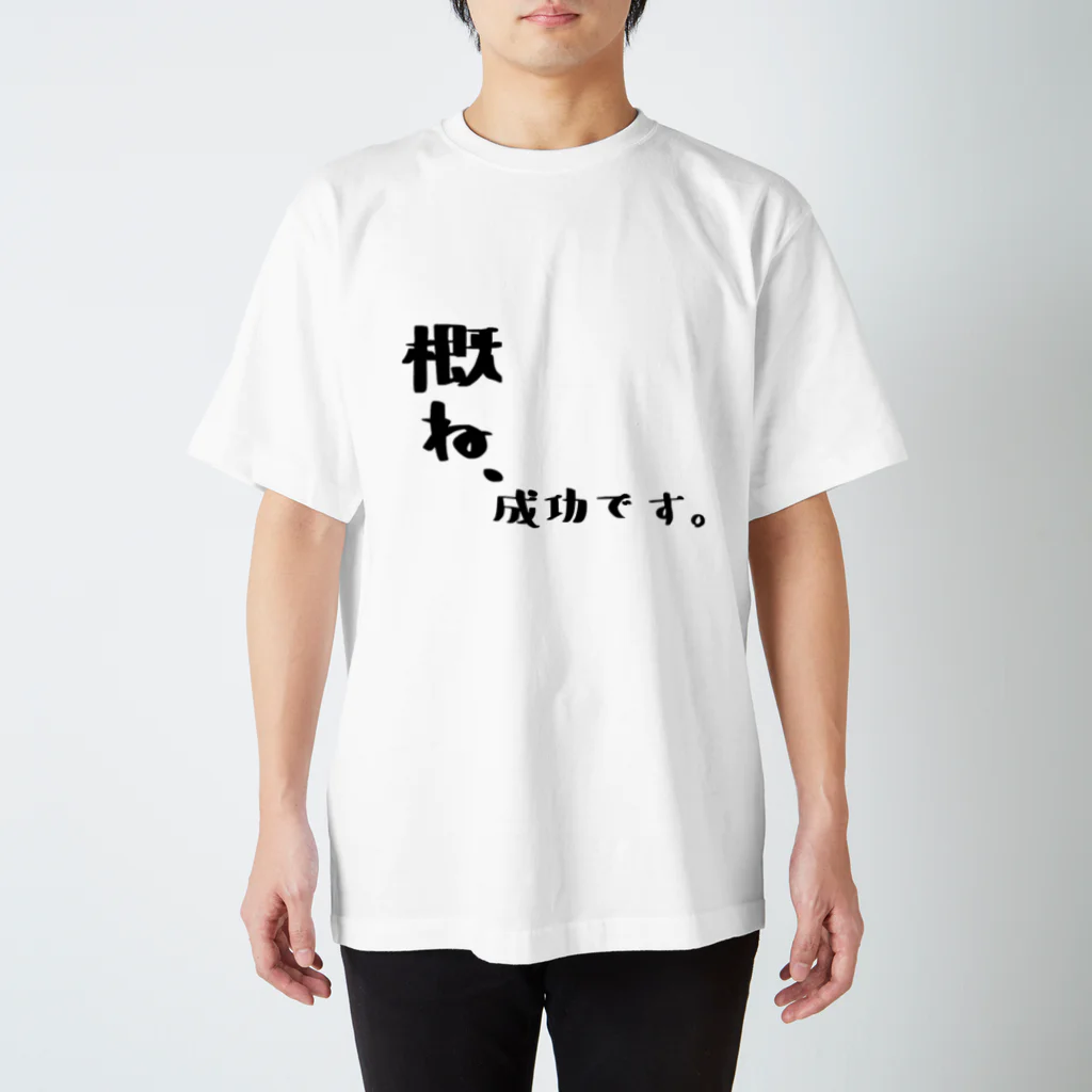 ろみの概ね成功・白 スタンダードTシャツ