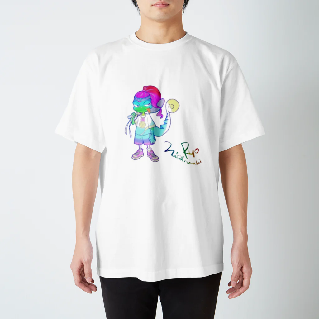 RYO NISHIWAKIのマンバンカメレオン スタンダードTシャツ