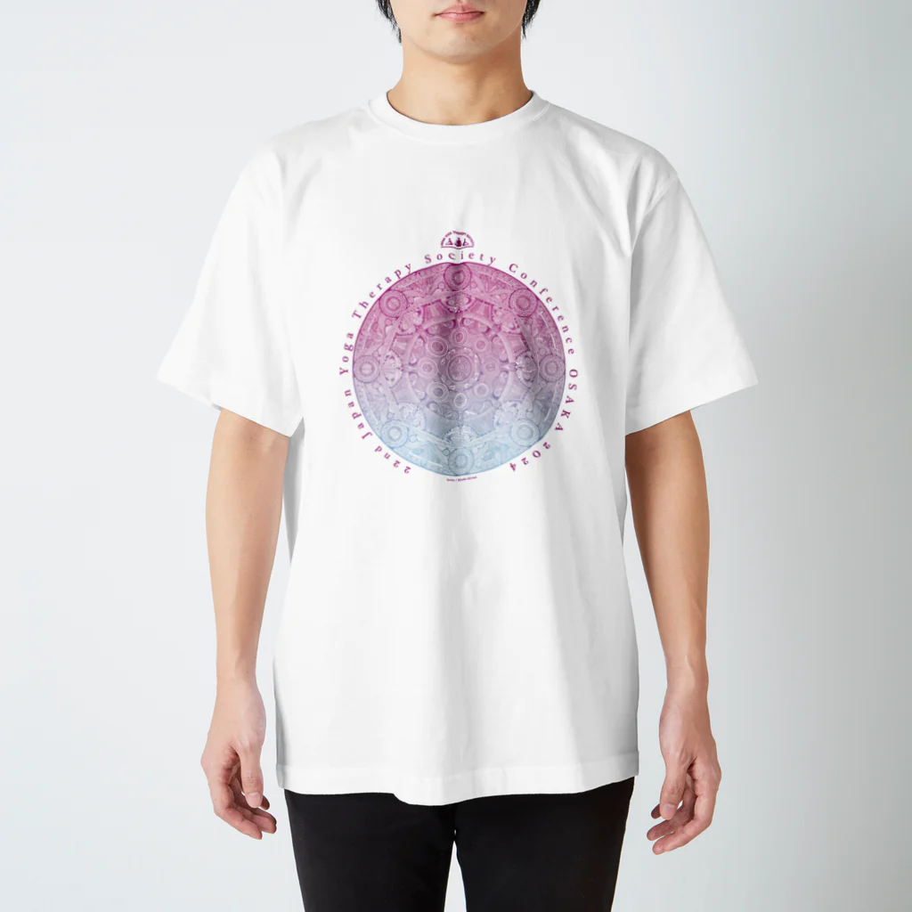 JAPAN_YOGA_THERAPY_SOCIETY_2024のMANDALA T-shirt (pink) ※Tシャツはホワイトをお選び下さい スタンダードTシャツ