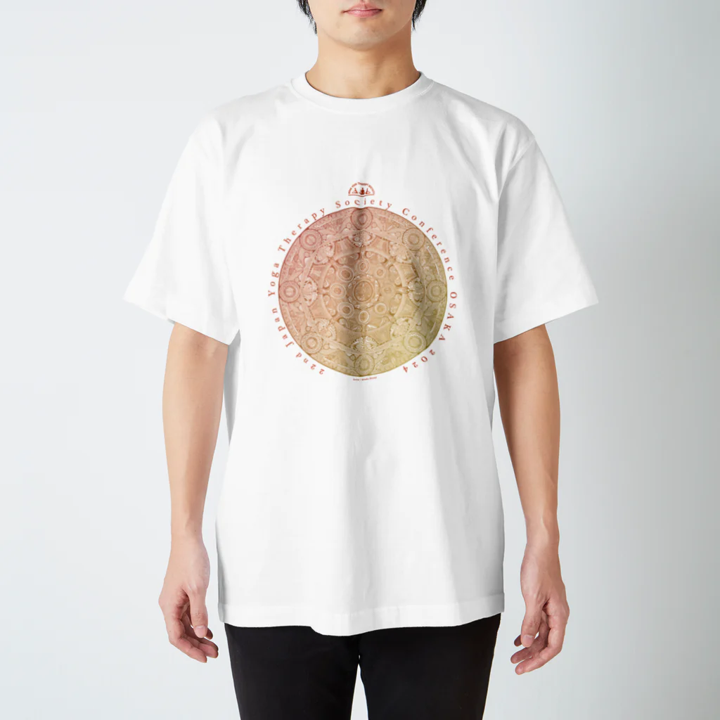 JAPAN_YOGA_THERAPY_SOCIETY_2024のMANDALA T-shirt (brown) ※Tシャツはホワイトをお選び下さい スタンダードTシャツ