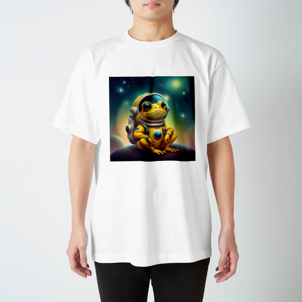 開運！黄色いものたちのカエルの宇宙飛行士 Regular Fit T-Shirt