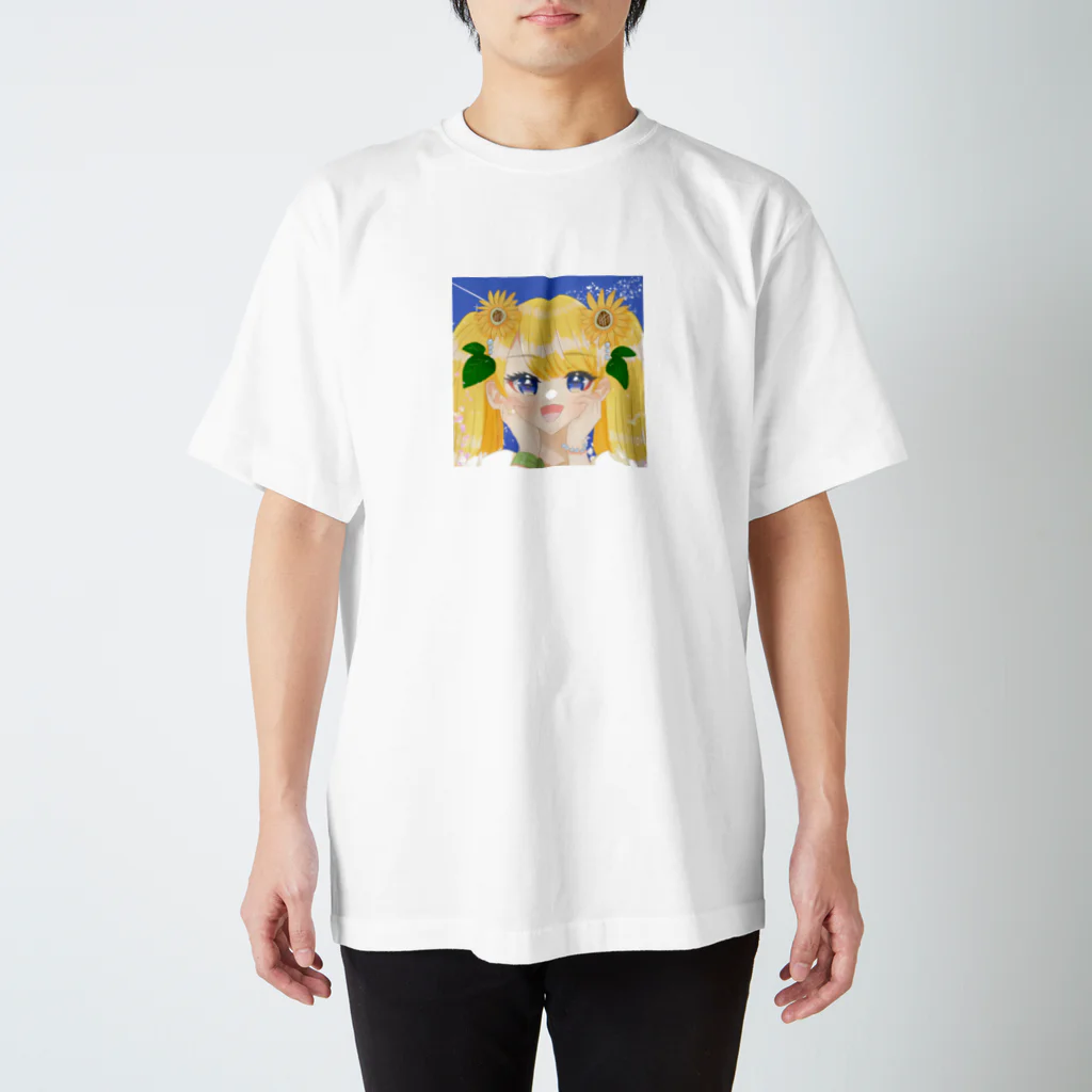 くじらとほしのひまわりみたいな女の子 スタンダードTシャツ