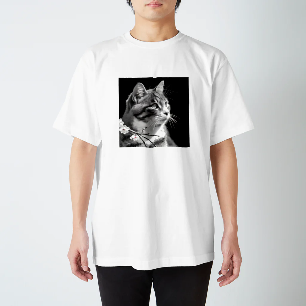 野良猫は星空の夢を見るの【猫】うららかな日差しの中で スタンダードTシャツ