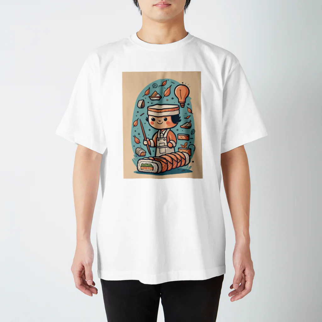 コバナシのお寿司発明した人を スタンダードTシャツ