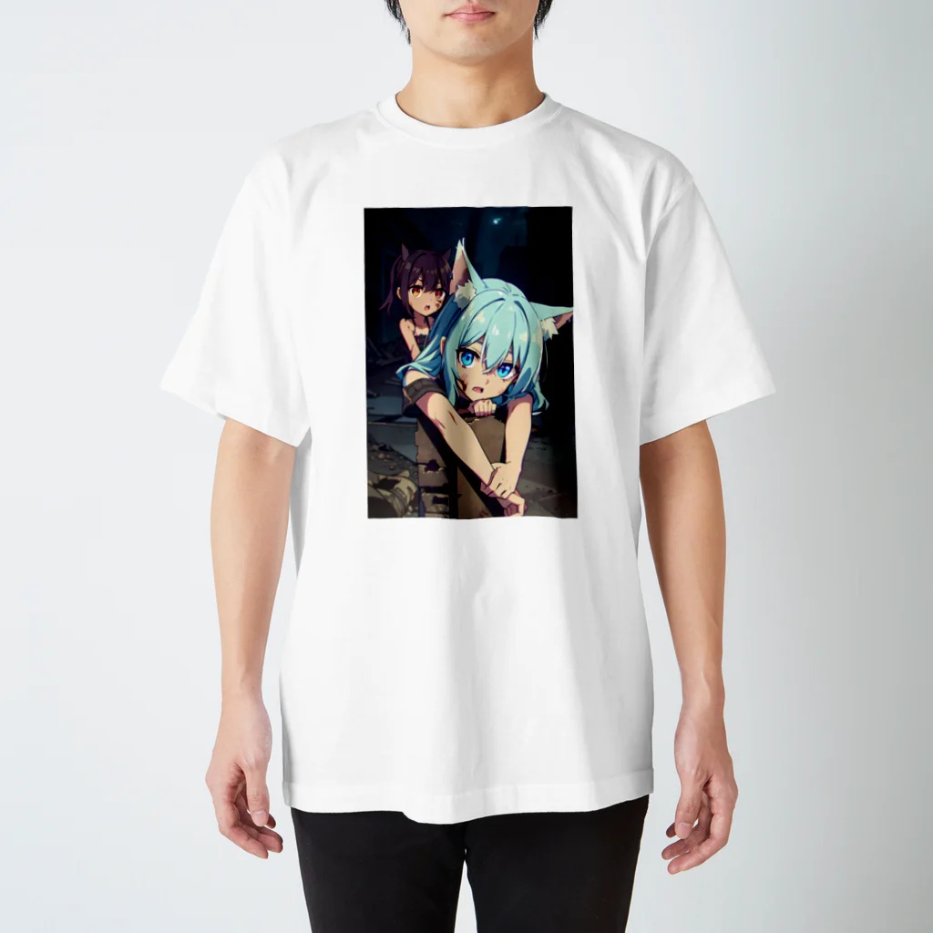 ほっこりアニメマートのゾンビィ～8 Regular Fit T-Shirt