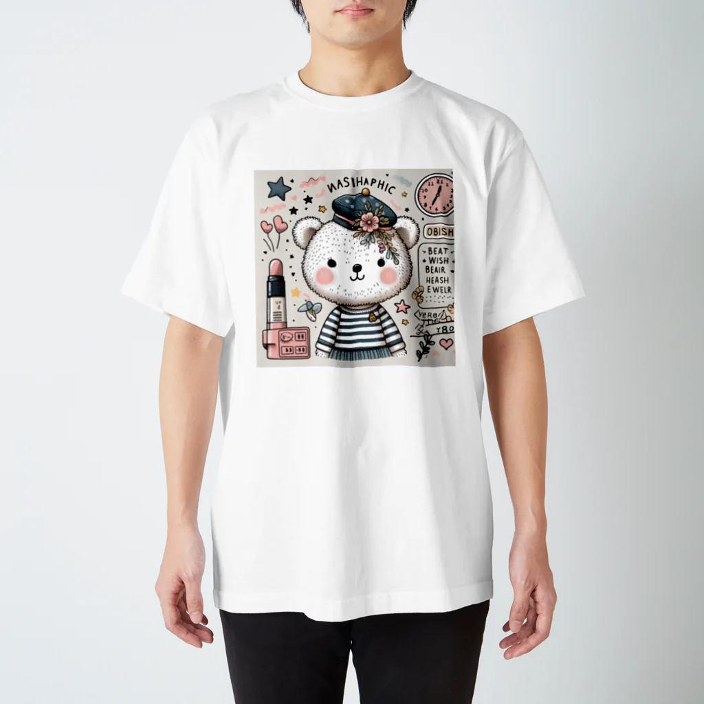 　  　✤ れもん＆ルイ✤の🌸お買い物　くまちゃん Regular Fit T-Shirt