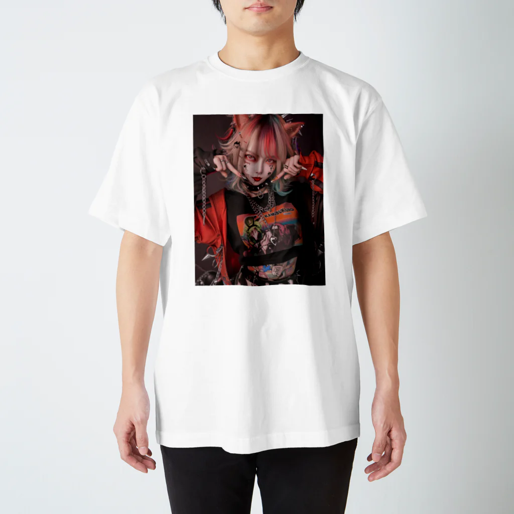 KAMIBUKROの鬼かわいい獣耳美女 Regular Fit T-Shirt