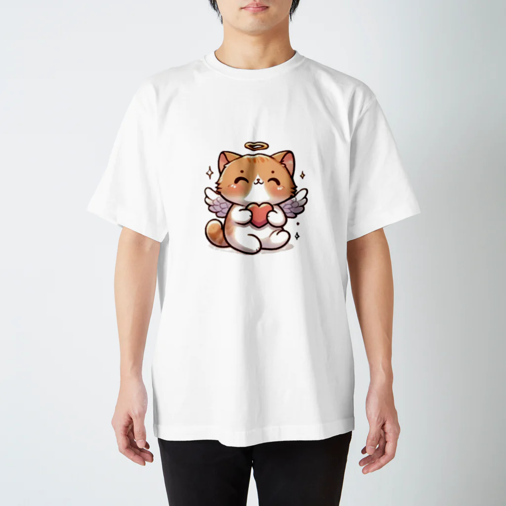 Rapport_yukikaの＊猫ちゃん天使＊ハート スタンダードTシャツ