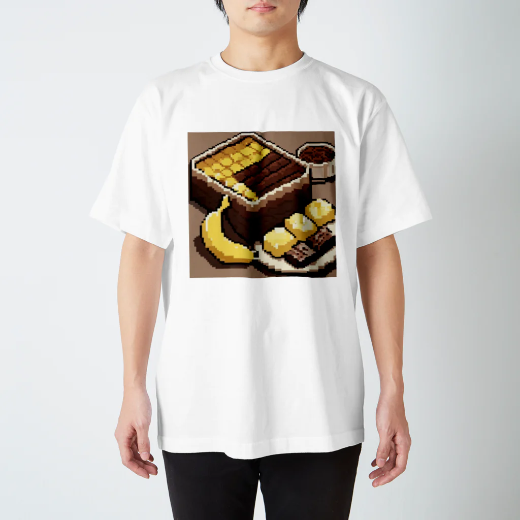 kawaiidoubututatiのチョコレートとバナナのデザートチャーハン スタンダードTシャツ