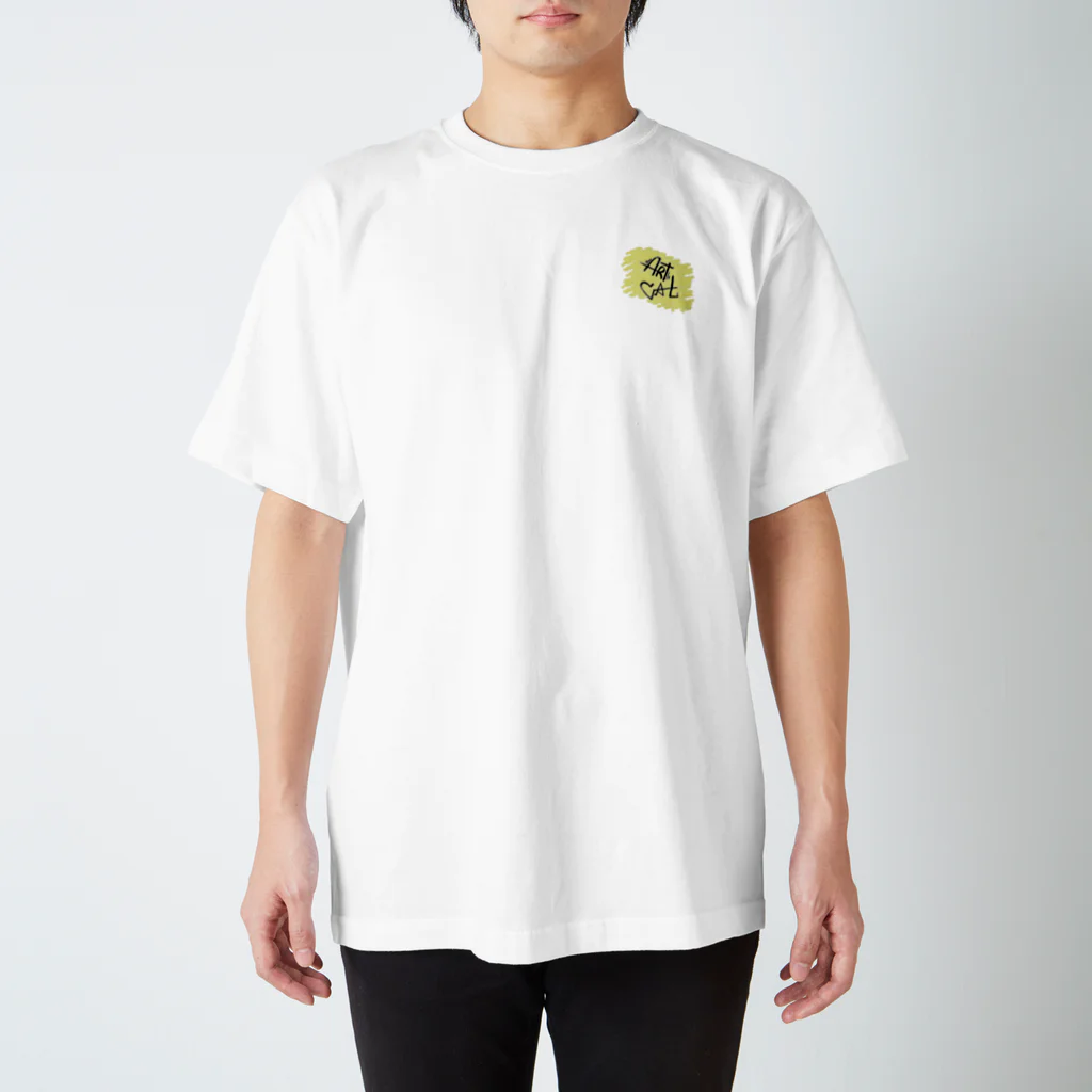 サバミケ、茶トラ、鍵しっぽ。のART CAT   ハチワレ Regular Fit T-Shirt