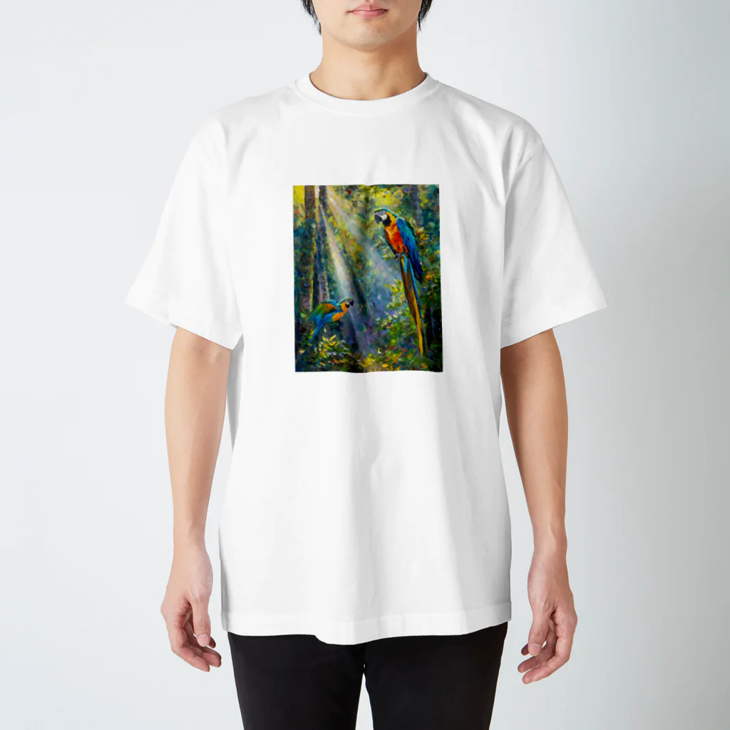 StoneSculptor【油絵】の日が上りきる前に【油絵】 Regular Fit T-Shirt