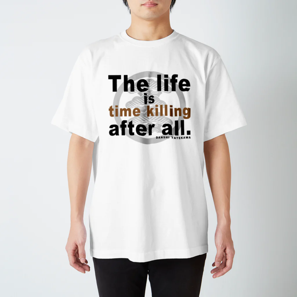 松や SUZURI店の立川談志 名言 英語版 Regular Fit T-Shirt