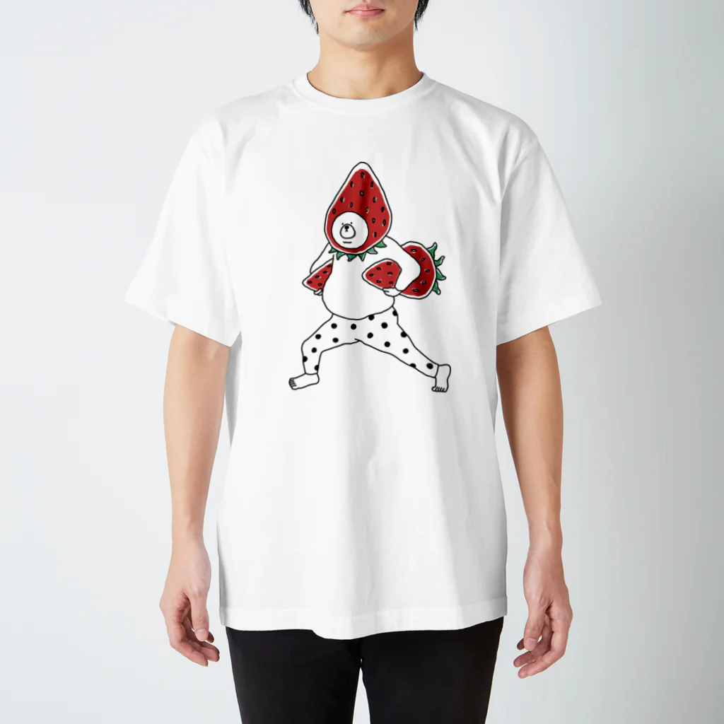 YUICHI design shopのいちごクマ スタンダードTシャツ